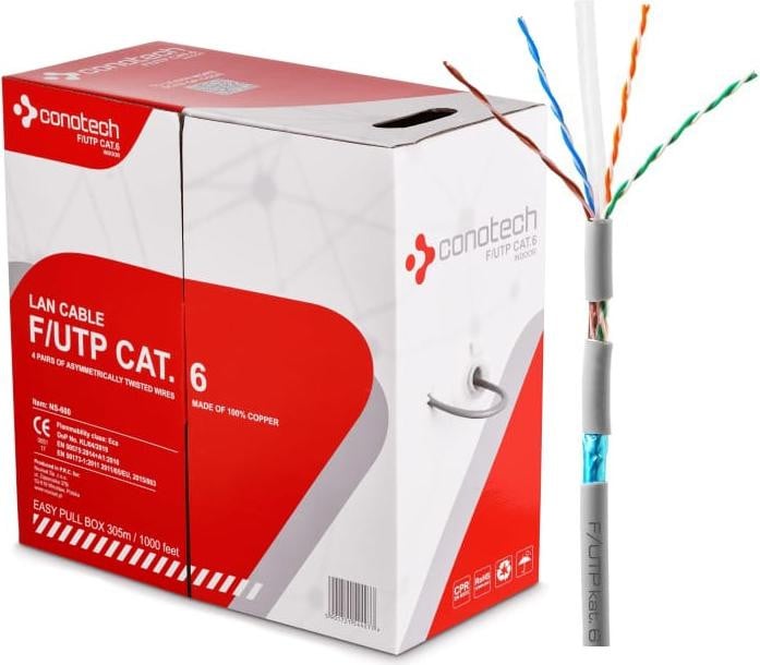 Conotech F/UTP LAN Cat. 6 netwerkkabel per meter