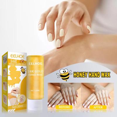 Inspired Finds 24K Gold Honey Hand Wax Mask For Deep Moisture And Smooth, Softer Hands 24K Gold Honey Hand Wax Mask For Deep Moisture And Smooth, Softer Hands