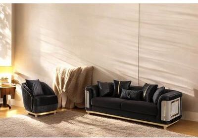 Furnia Marvella 3 Pieces Living Room Sets 1 Sofa 2 Chair