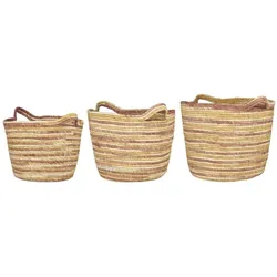 IB Laursen Korbsatz aus Mais, 3er Set