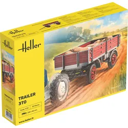 Heller Trailer 3to Anhänger Modellbausatz 1:24 detailreicher Transportanhänger