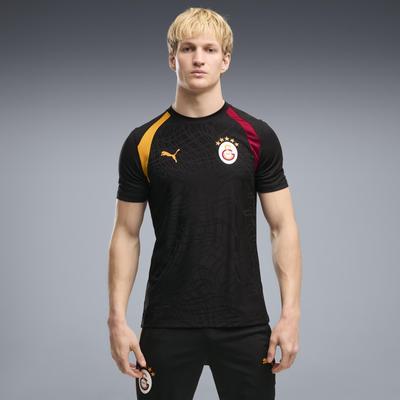 Fußballtrikot PUMA "GSK TRAINING JERSEY", Herren, Gr. XL, schwarz (puma schwarz, summer sunset), Web, Obermaterial: 100% Polyester, unifarben, slim fit normal, Rundhals, Trikots Fußballtrikot