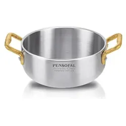 Pensofal 4914-E Academy Class Saucepan With Cast Brass Handles 14cm, Pfanne + Kochtopf, Silber