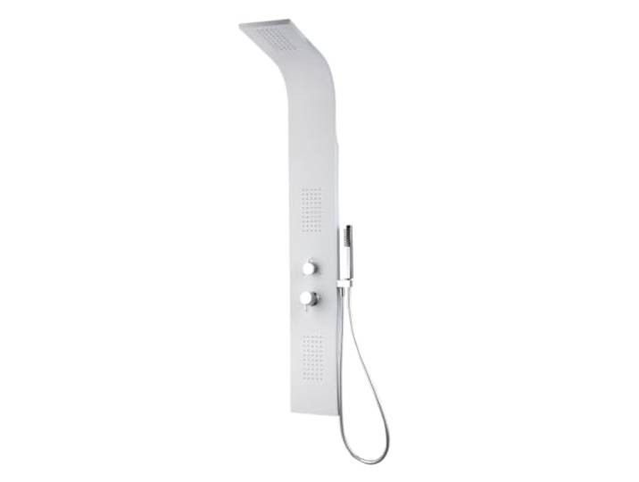 Essebagno Esseflat panneau de douche hydromassant mécanique blanc mat