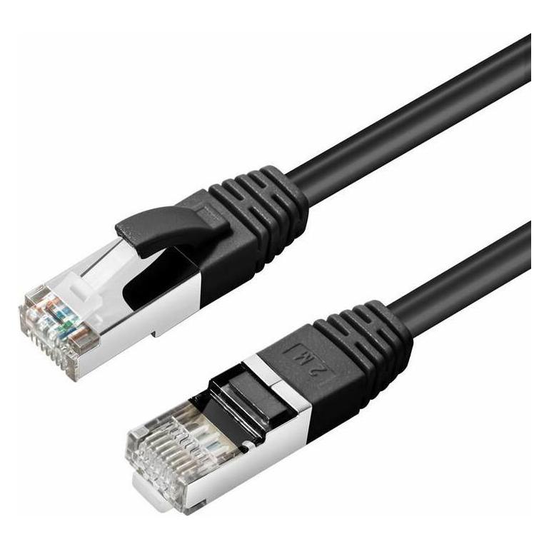 MicroConnect MC-SFTP6A02S Netzwerkkabel Schwarz 2 m Cat6a S/FTP (S-STP) (S/FTP, CAT6a, 2 m) (MC-SFTP6A02S)