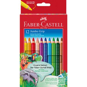 Faber-Castell Jumbo Grip 110912 12 Buntstifte, 12 Stück