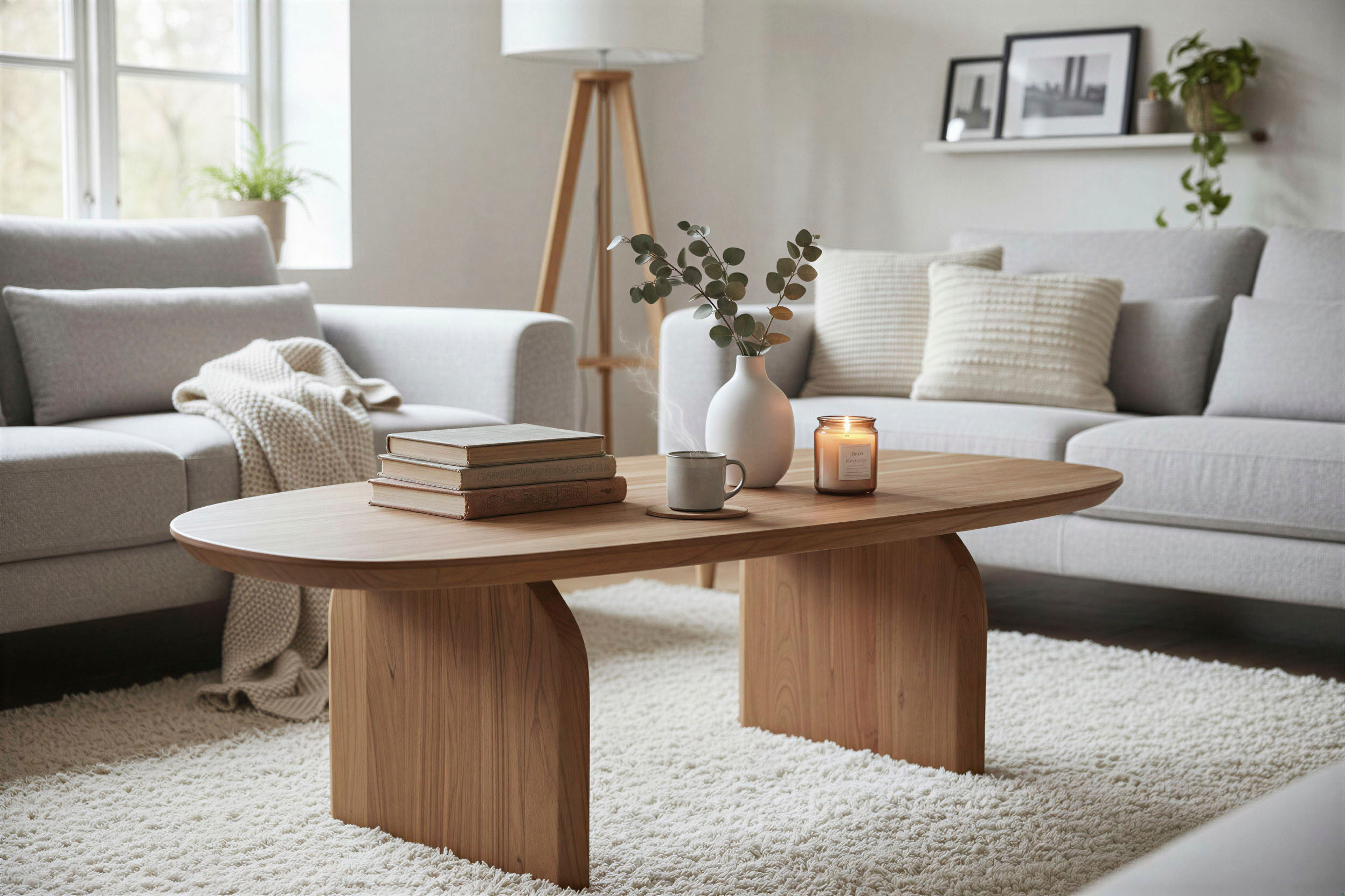 Couchtisch SIT "Main aus Akazie mit Holzwangen-Gestell & Maserung", beige (natur, natur, natur), B:135cm H:38cm T:76cm, Akazie massiv, Tische, Couchtisch, Wohnzimmertisch aus Akazie 135x76 cm mit natürlicher Maserung natur, natur, natur B/H/T: 135cm x 38c