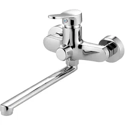 Avizar, Küchenarmatur, Wandarmatur mit langem Schwenkarm Chrom