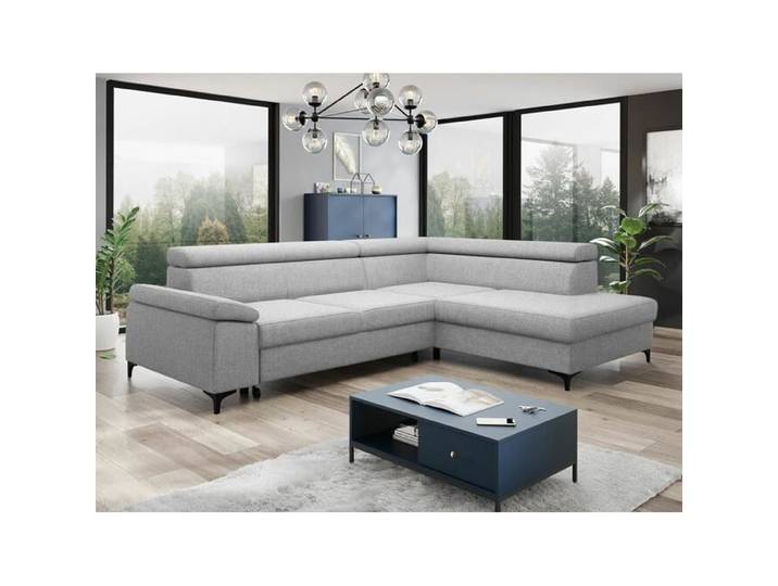Canapé - Canapé d'angle Lincoln 168 487311 - Gris clair - 247x71x196cm