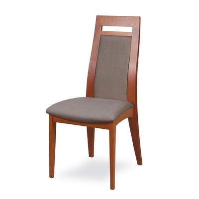 Esszimmerstuhl HOME AFFAIRE "CLIO", braun (kirsch, taupe, kirschbaum, taupe), B:48cm H:101cm T:58cm, Massivholz, Stühle, Stuhl mit wasserabweisender Stoff