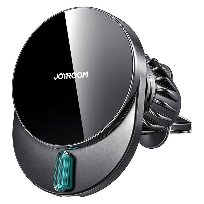 Joyroom JR-ZS409 magnetic holder with 15W inductive charger for car air vent - black (JR-ZS409)