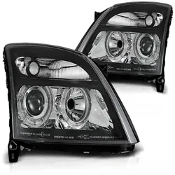 Scheinwerfer Angel Eyes passend für Opel Vectra C / Signum Bj. 02-05 Schwarz
