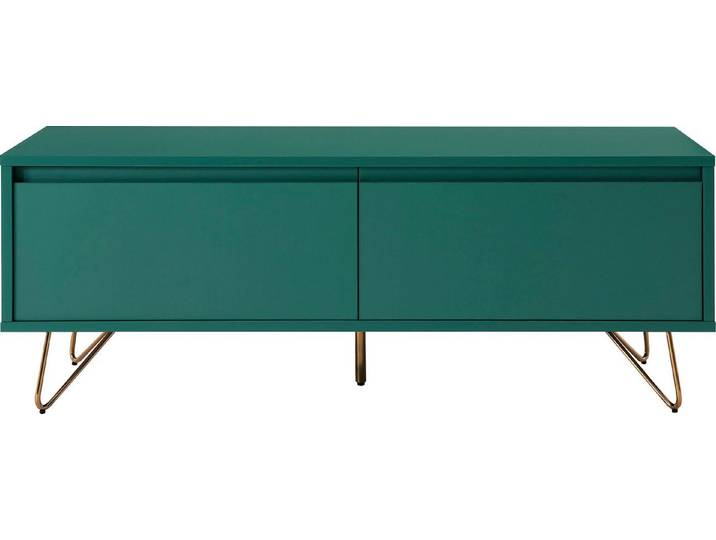 SalesFever Lowboard Bolton - TV-Kommode in schlichter Eleganz, Kommode, Haarnadelbeine aus Metall mit Messinglegierung