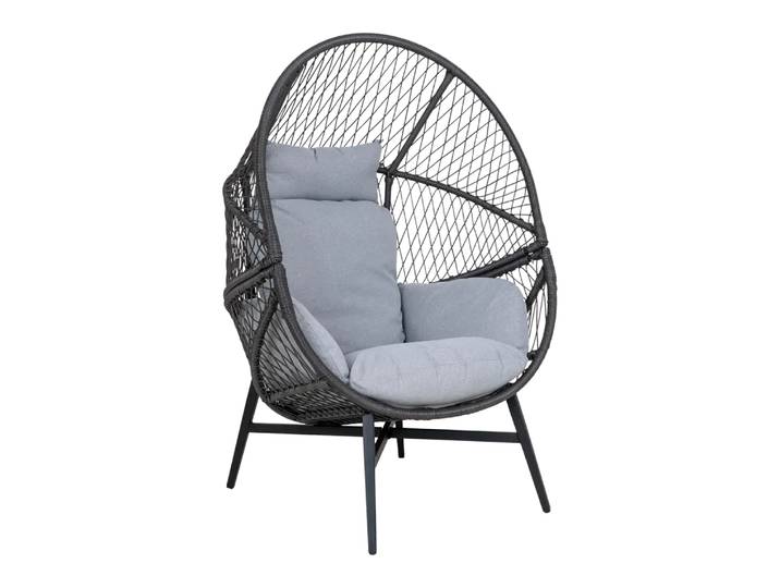 Gartensessel Rosario, Johann Jakob, grau, Textil