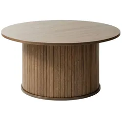 Couchtisch Nola Ø 90 cm Holz Smoke