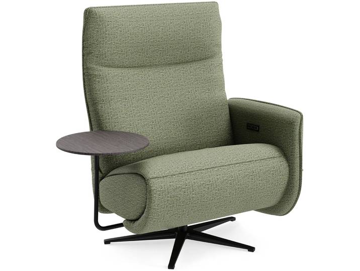 Bequemer Relaxsessel Lidja Stoff grün B 122 cm T 170 cm H 112 cm - Möbel Konfigurator: Traummöbel individuell zusammenstellen - Relaxsessel
