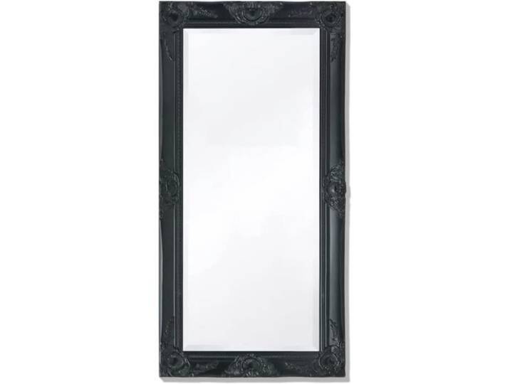 Miroir Mural pour Chambre Salle de Bain Style Baroque 100 x 50 cm Noir [133]