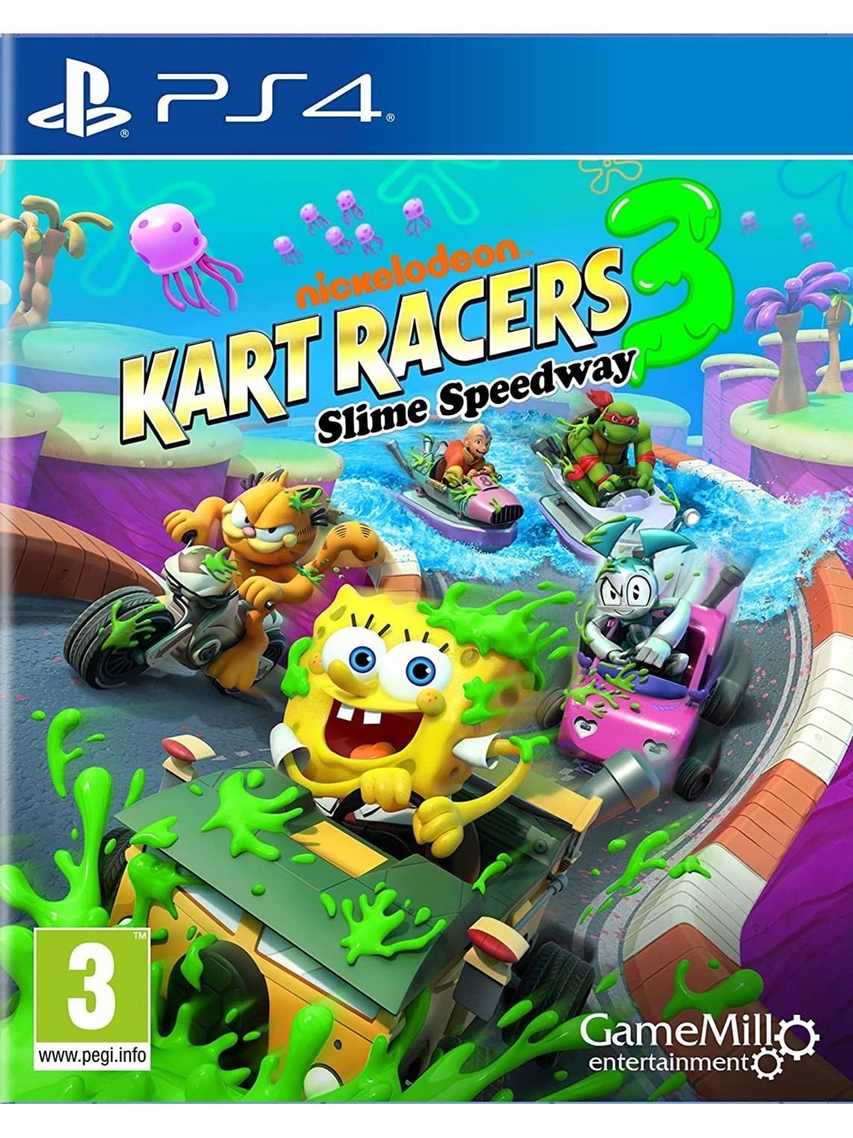 Nickelodeon Kart Racers 3: Slime Speedway - Sony PlayStation 4 - Rennspiel - PEGI 3
