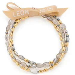 Leonardo 026904 Damenarmband Agneta Goldfarben/Grau