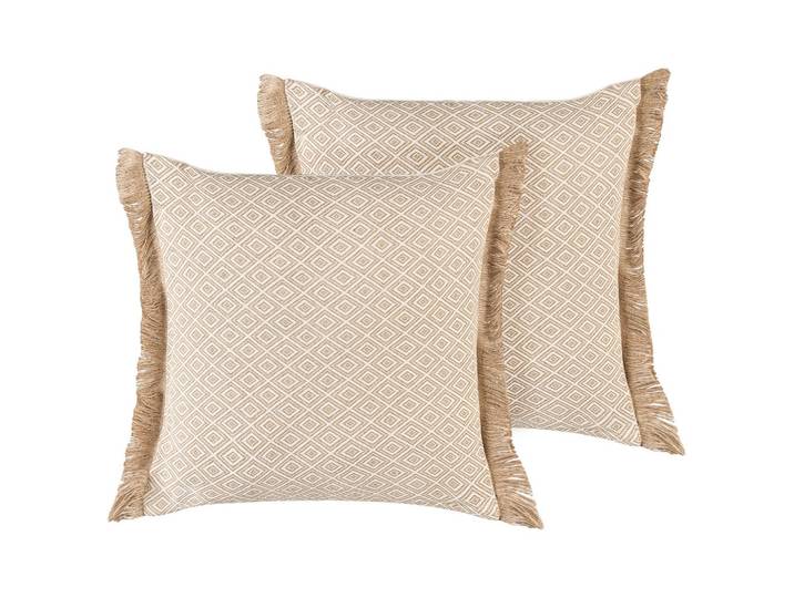 DEKOKISSEN 2er-Set Sandbeige 45/45 cm Lonar