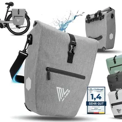 2in1 Fahrradtasche für Gepäckträger „CAPAX“ 25L - Grau - Bestseller,oft gekauft