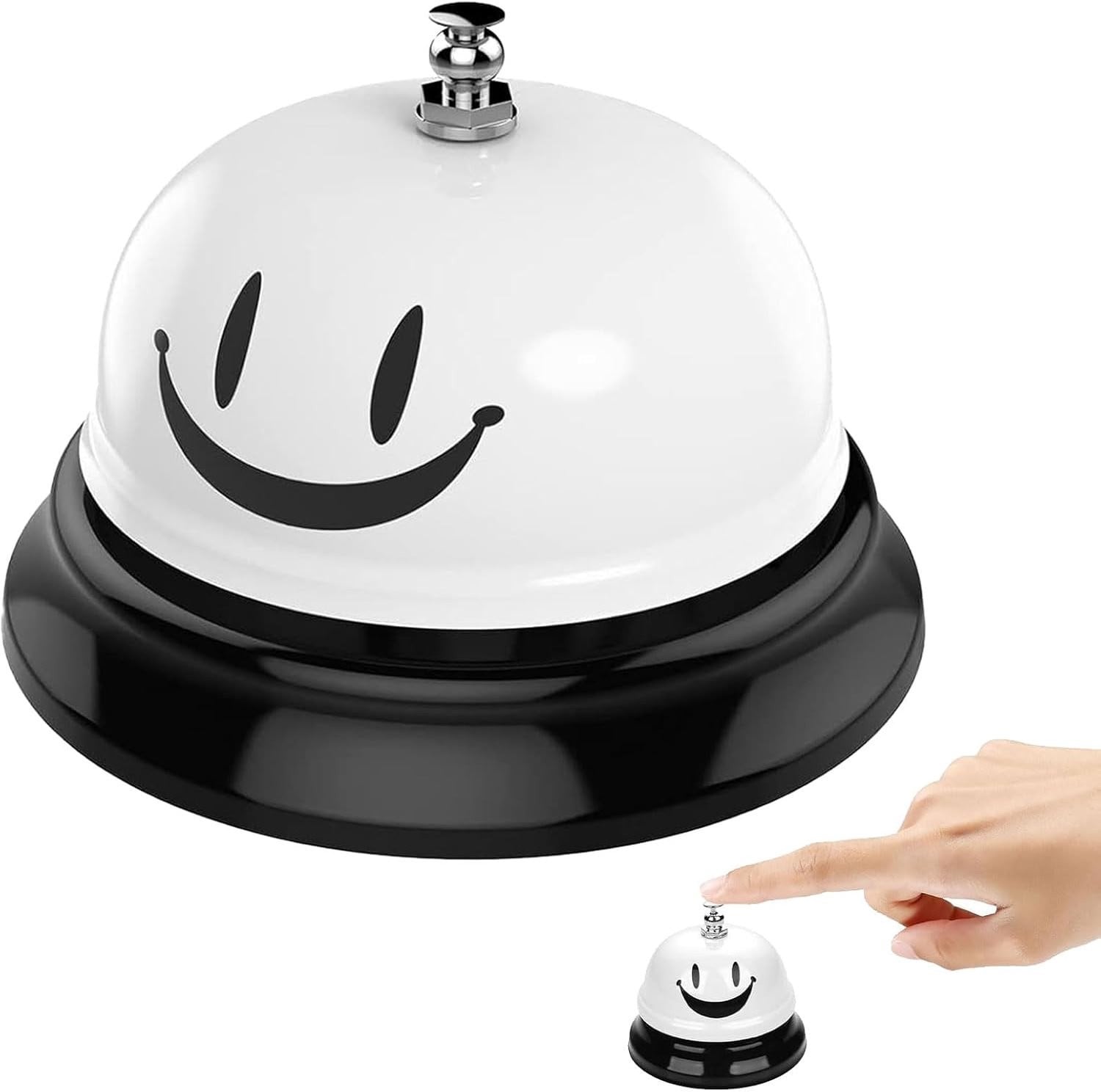 Tafelbel voor ontvangst, wit, 1 stuk