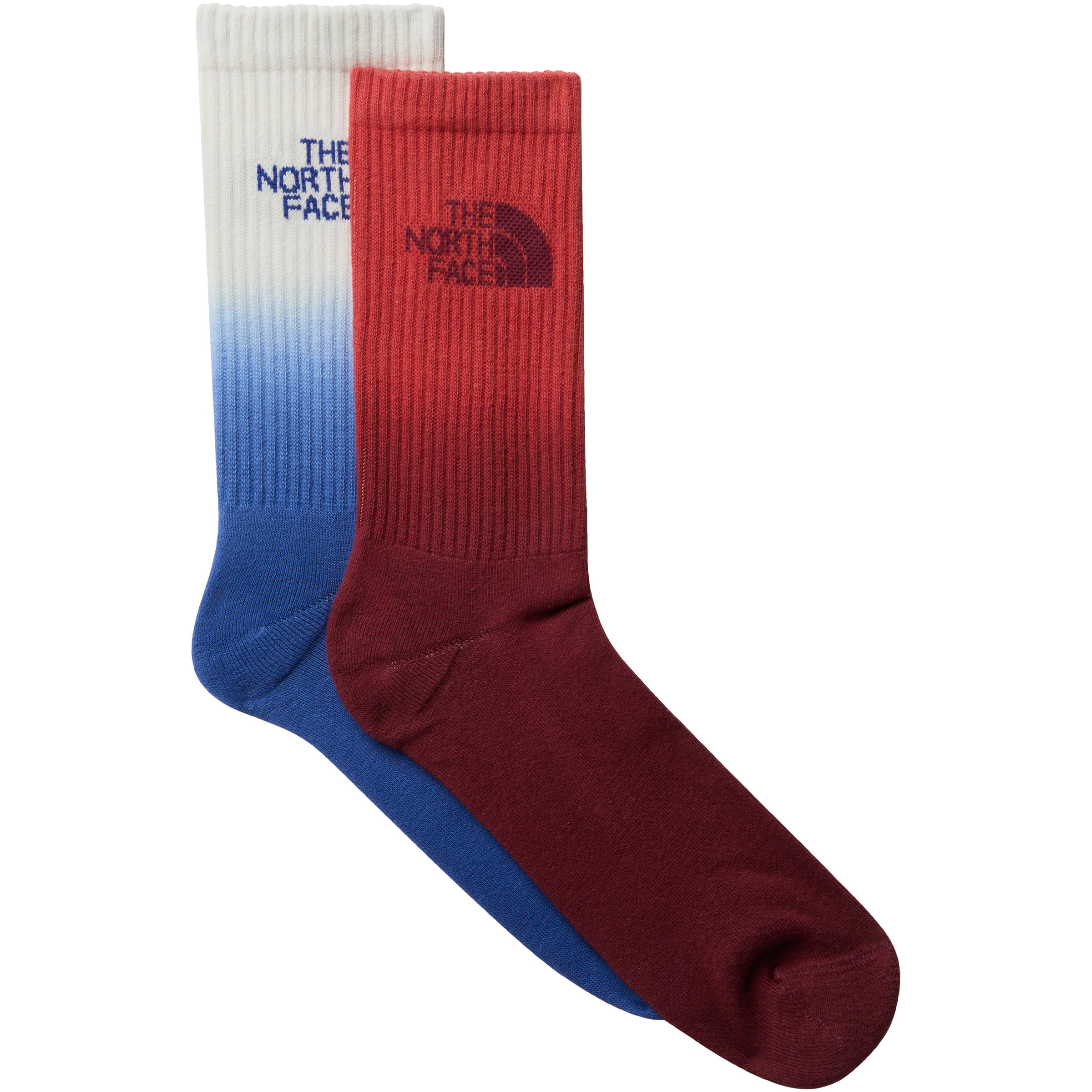 The North Face Everyday Crew Dip Dye 2er Pack Freizeitsocken blau Größe 35 Lifestyle Elastisch