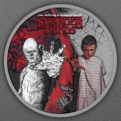 Silbermünze 1/2oz "Eleven + Vecna" 2026 (koloriert) Stranger Things (Tuvalu)