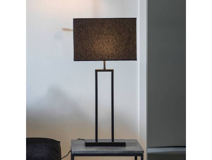 PR Home Tischlampe Rod, schwarz, für Wohn- / Esszimmer, Metall, Tischlampe