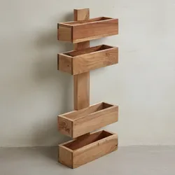 KADIMA DESIGN Zeitungsständer NAKO Massivholz: Klassisch, stilvoll, viel Stauraum, handgefertigt