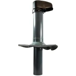 Schwanenhals DN 100 Bitumen Flansch mit Klappelement