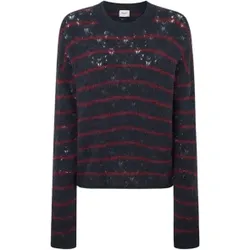 Pepe Jeans für Damen. PL702233 Heven Pullover navy (M), Lässig, Polyamid, Marine