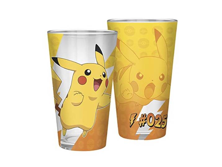 POKEMON - Large Glass Premium - 400ml - Pikachu foil