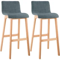 2er Set Barhocker Hoover Stoff Natura