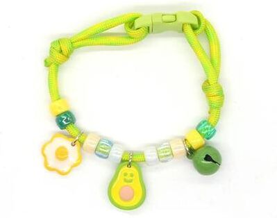 Uplift Essentials Fashion Braided Pet Necklace With Lucky Bell style D
