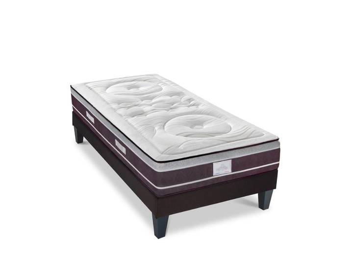 Ensemble matelas sommier bois 90x200