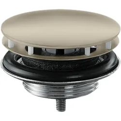 hansgrohe AXOR Ablaufgarnitur, nicht verschließbar, 51301820, Farbe: Brushed Nickel