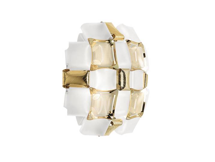 Mida Applique Applique Murale Blanc/Or - Slamp - Salon / séjour - Plastique