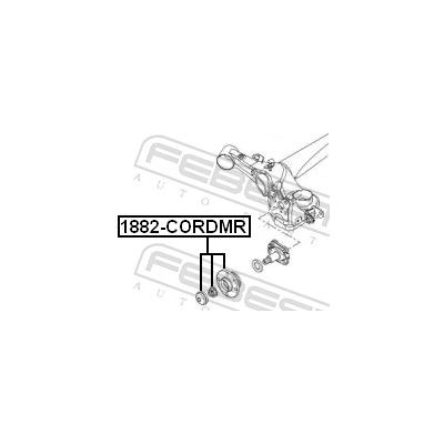 FEBEST Radnabe 1882-CORDMR Hinterachse für Opel GM