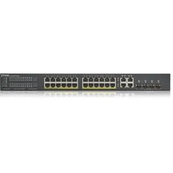 Zyxel Gs1920-24hp (24 Ports), Netzwerk Switch, Schwarz