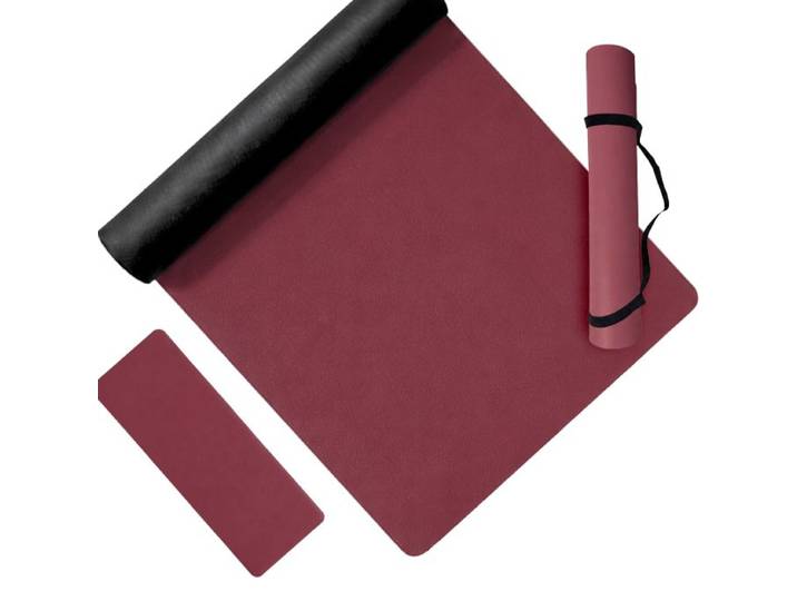 Relaxdays Tapis de yoga avec sangle, 5 mm