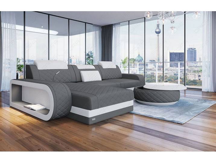 Stoff Ecksofa Berlin L-Form