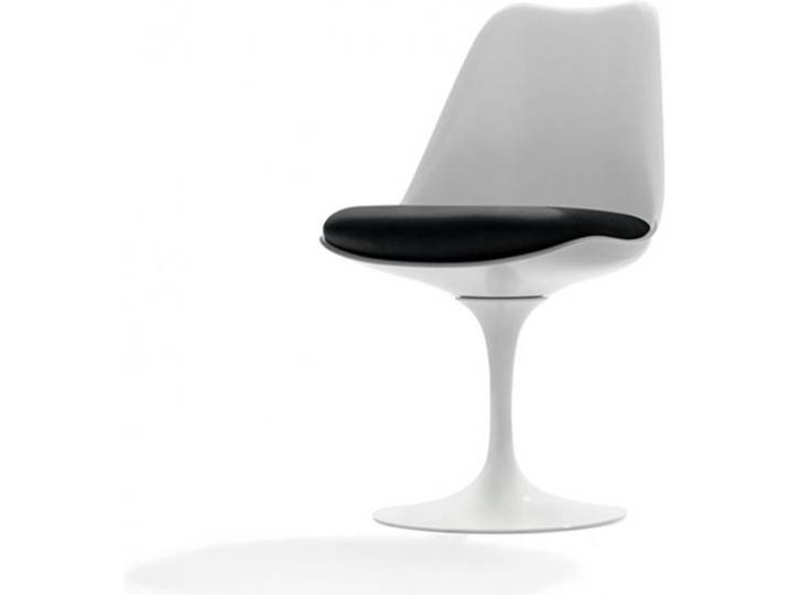 Stuhl Saarinen Tulip Knoll International weiss weiß, Designer Eero Saarinen, 49x81x53 cm