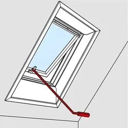 VELUX ZCZ 112 Bedienungsstange 120 cm für VELUX Klapp-Schwingfenster