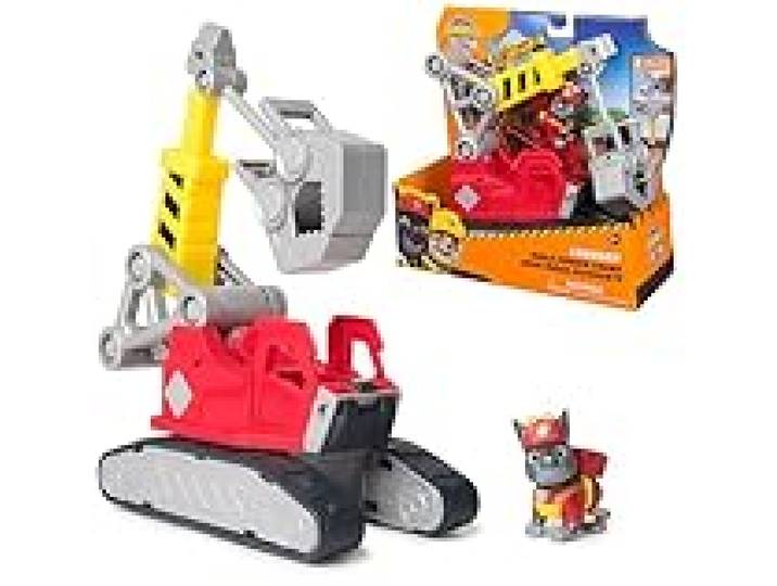 Ruben & Compagnie - Grue Puissante De Charlie - Voiture Figurine Pat Patrouille À Collectionner - Dessin Animé Aventures Constructions - Pat Patrouille Jouet - Voiture Enfant - Jouet Enfant 3 Ans Et +