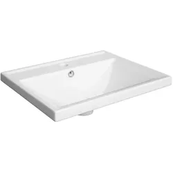 Neuesbad Keramik-Waschbecken BARCELONA 50 cm, weiss glänzend NB1DF24201