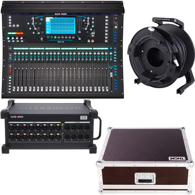Allen & Heath SQ6, Case, DX168/X Bundle I Phenol Braun