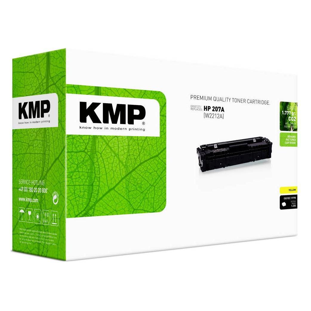 KMP Toner yellow ersetzt HP W 2212 A No. 207 A (Y) (2558,0009)