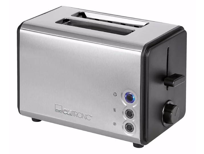 Clatronic TA 3620 Toaster – edelstahl / schwarz