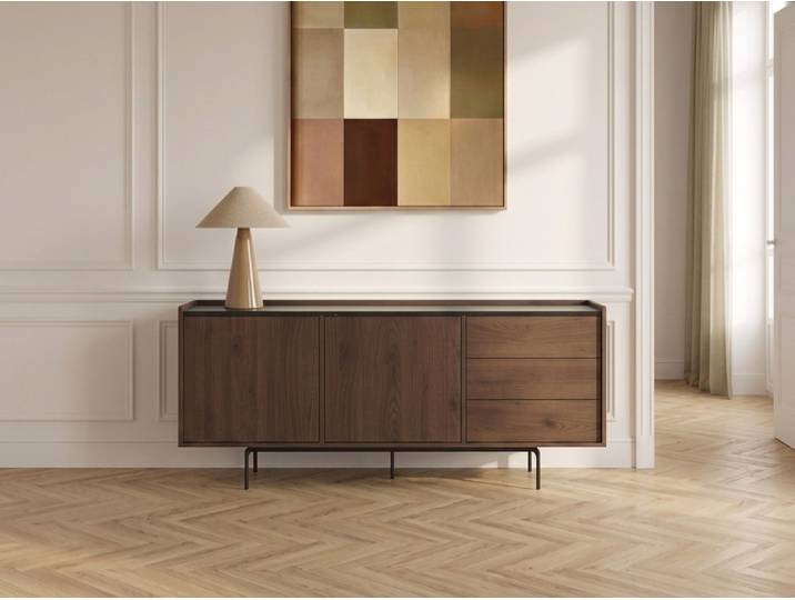 Buffet 2 portes 3 tiroirs 170 cm FREDA